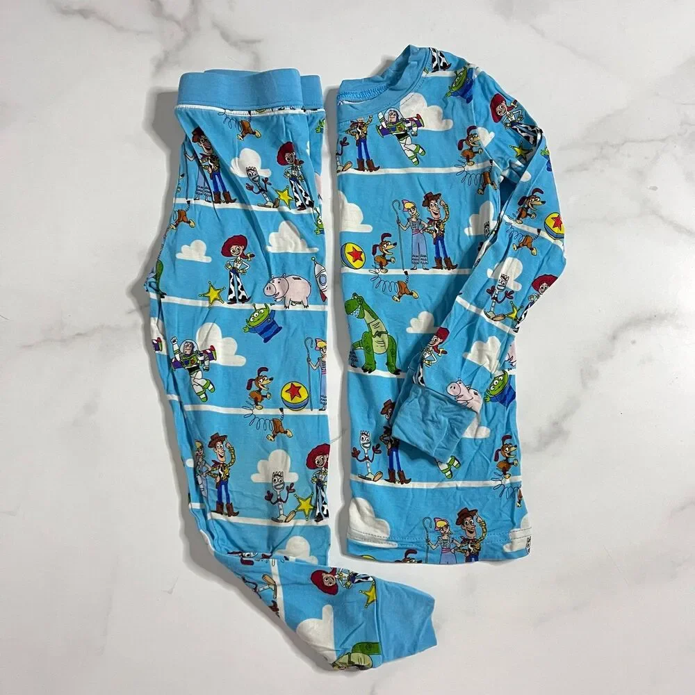 Little Sleepies Disney Pixar Toy Story Pals Bamboo Pajama Set Size 2T